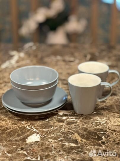 Кружка, тарелка и салатник IKEA