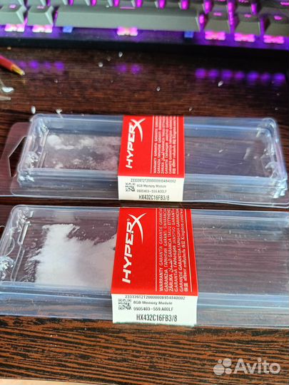 Память ddr4 16gb 3200 kingston hyperx fury