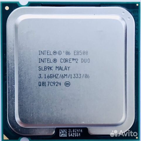Процессор Intel Core 2 Duo E8500 на сокет 775