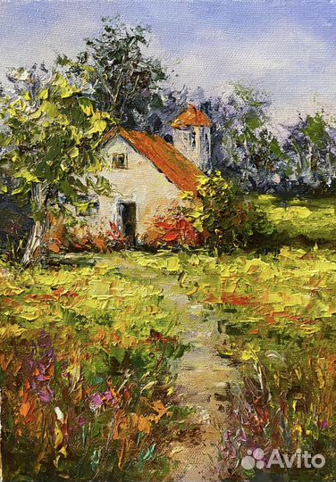 Домик. Картины маслом