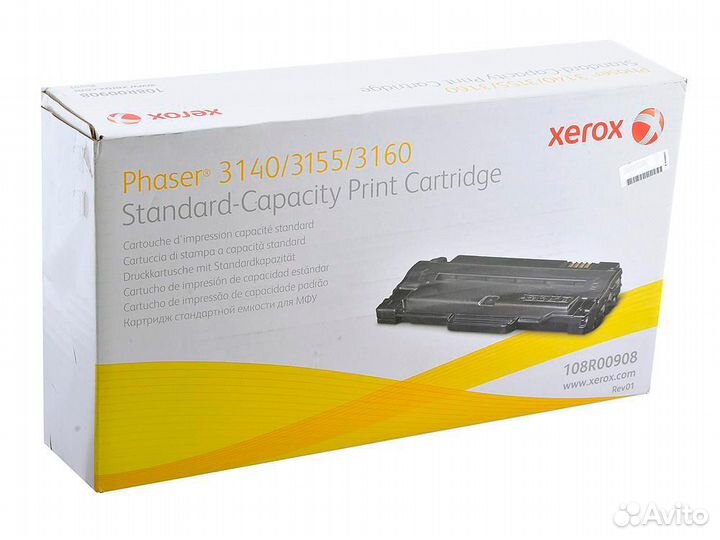 Xerox 108R00908 картридж черный (1500 стр.)