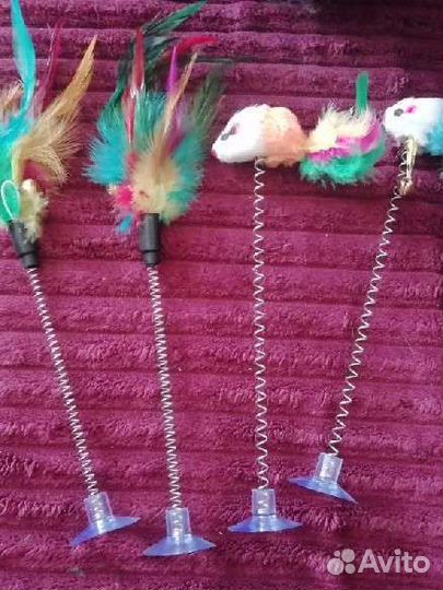 Игрушка для кошки на присоске