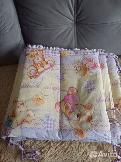 Бортик в детскую кроватку бу