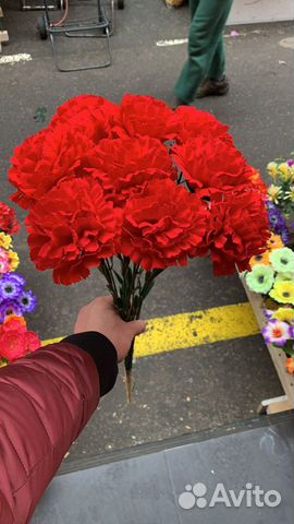 Искусственные цветы/гвоздика бархатная