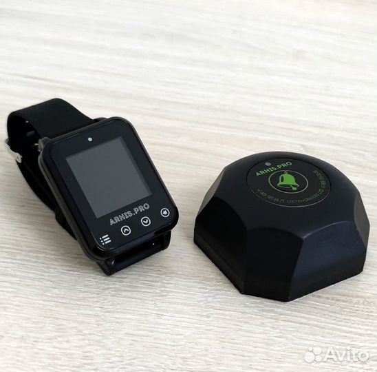 Кнопка вызова официанта, персонала и часы-пейджер