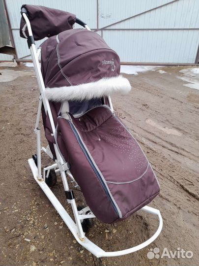 Детские санки коляска бу