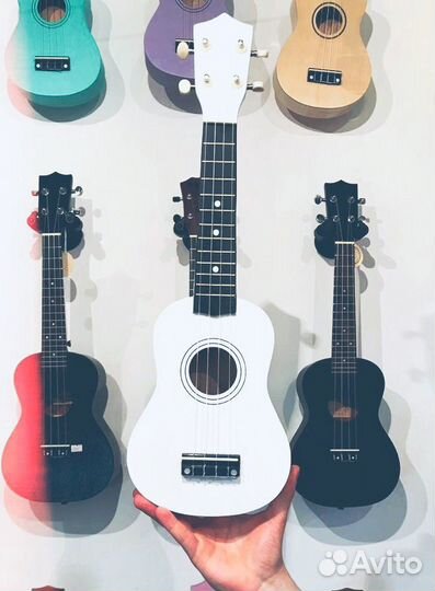 Укулеле цвет кофе, сопрано новая