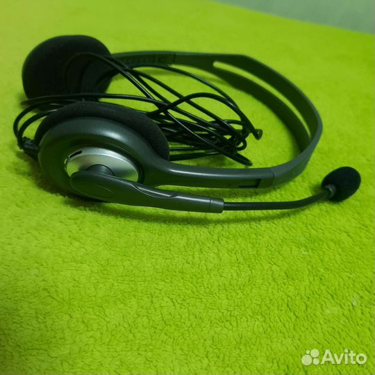 Наушники с микрофоном logitech