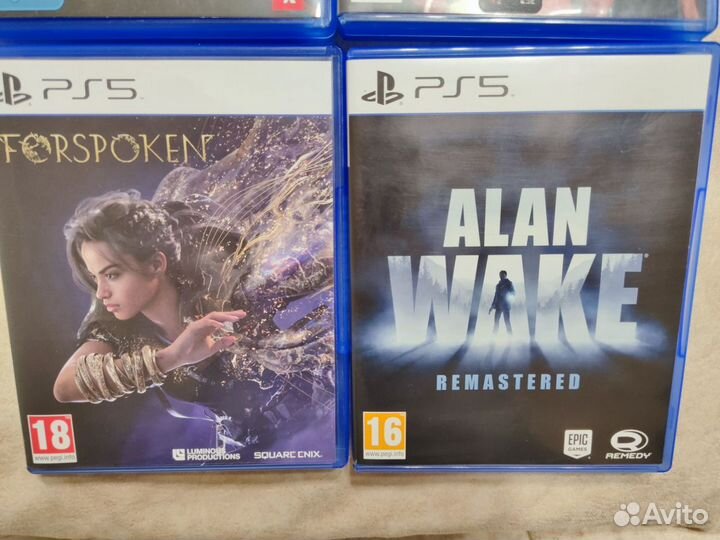 WWE 2K22 PS5, f1 22 ps5, Alan Wake ps5, Forspoken