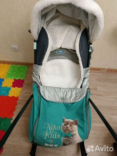 Детские санки коляска ника 7-2