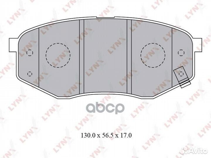Колодки тормозные дисковые перед BD3624 LYN