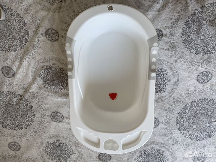 Ванна детская с горкой happy baby