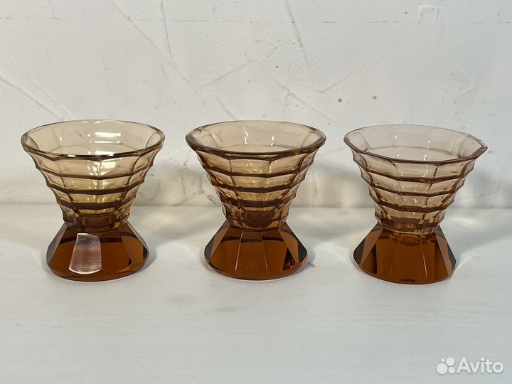 Рюмки стопки, Богемия, Ар деко, 1930-40 годы