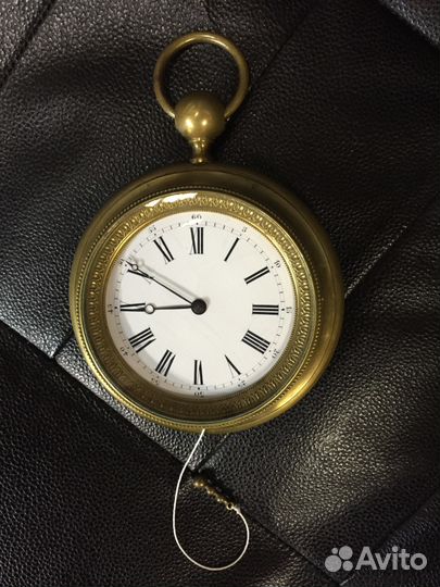 Часы старинные. Четвертной репетир. Ковровые сереб