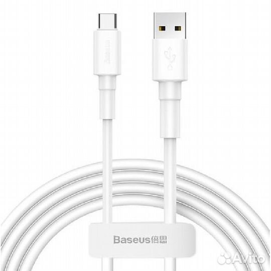 Кабель Baseus Mini White Cable USB For Type-C 3A 1