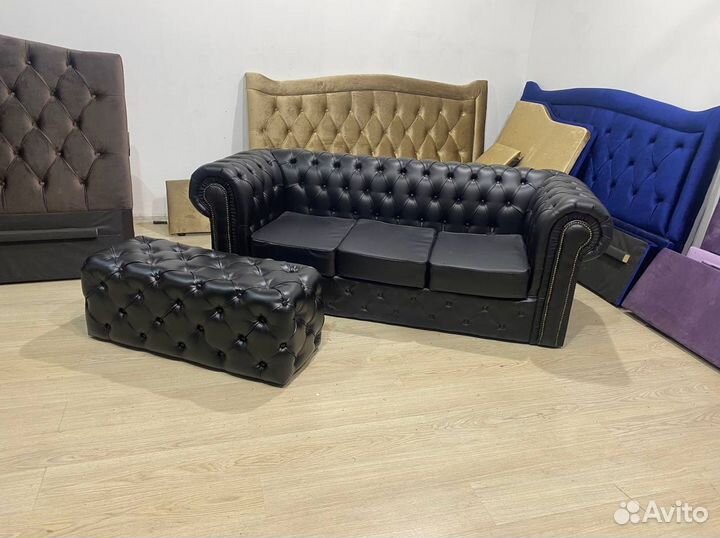 Диван Честер Велюр