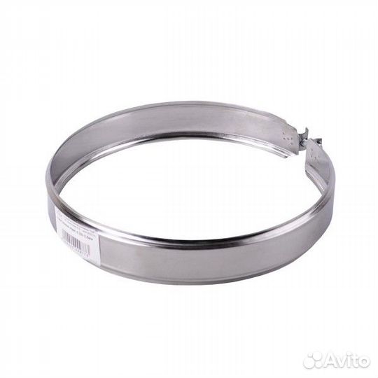 Хомут обжимной нерж 0,5мм d150 пик