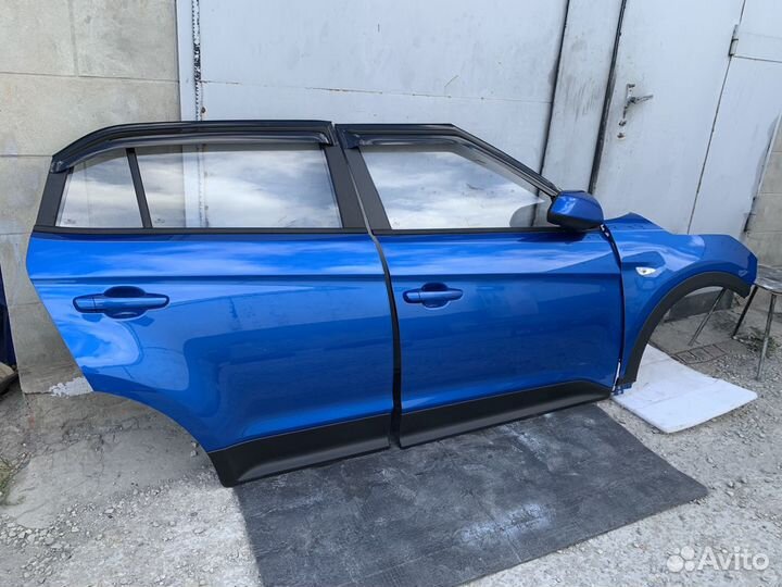 Синие правые двери Hyundai Creta Оригинал