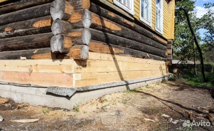 Подъём дома замена венцов ремонт