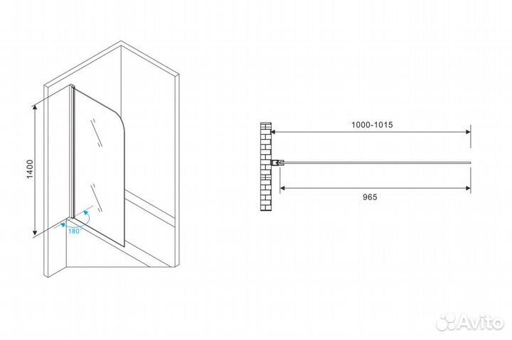 Шторка на ванну abber Ewiges