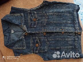 Жилет джинсовый