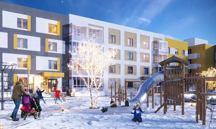 2-к. квартира, 53,2 м², 4/4 эт.