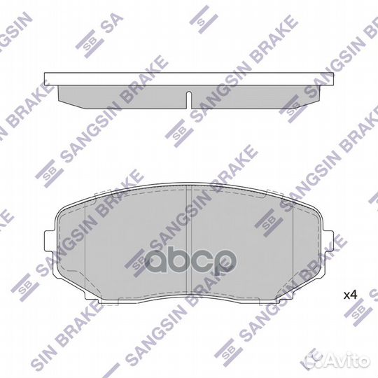 Колодки тормозные передние mazda CX 7/CX 9/MPV