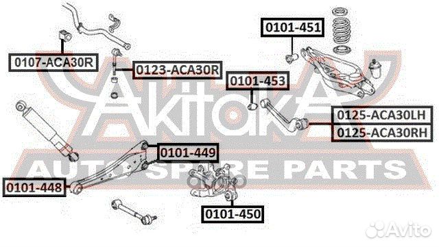 Тяга подвески поперечная зад лев 0125ACA30LH