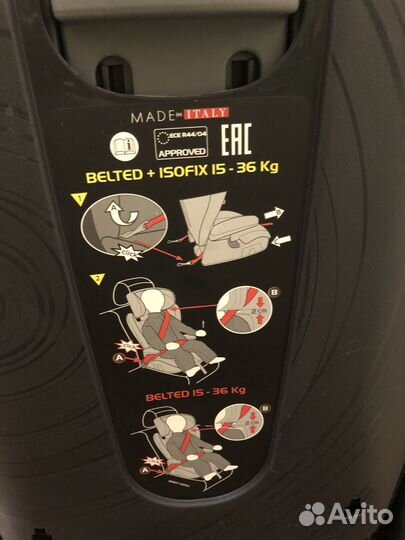 Автокресло детск.belted+isofix 15-36 кг Peg Perego