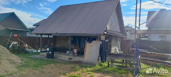 Баня сруб с крышей