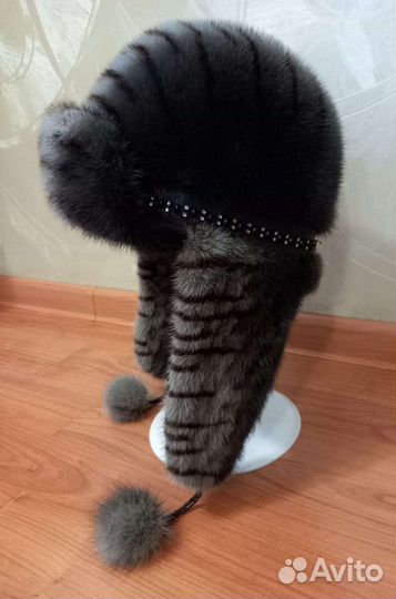 Шапка норковая женская