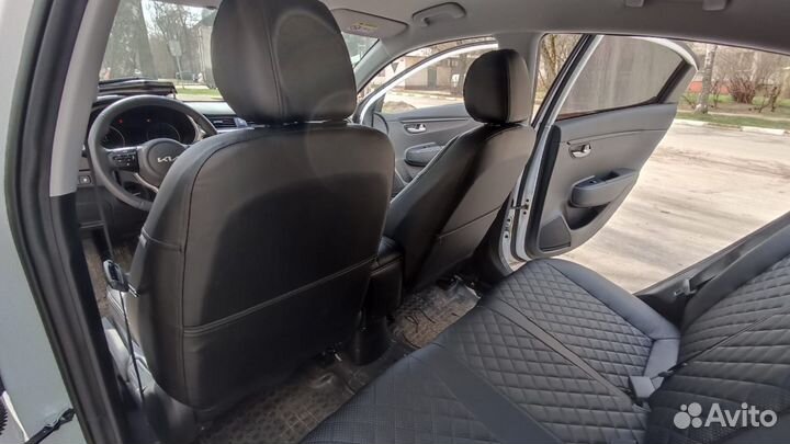 Авточехлы из экокожи Ромб KIA RIO 4 от Автопилот