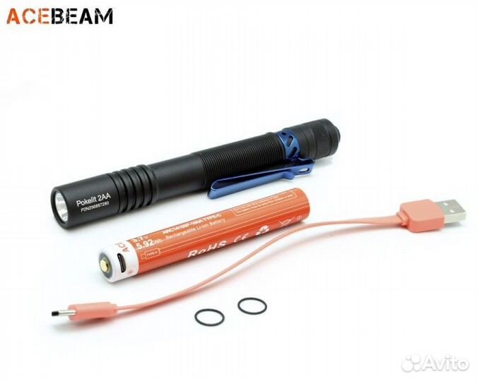 Карманный EDC фонарь Acebeam Pokelit 2AA new