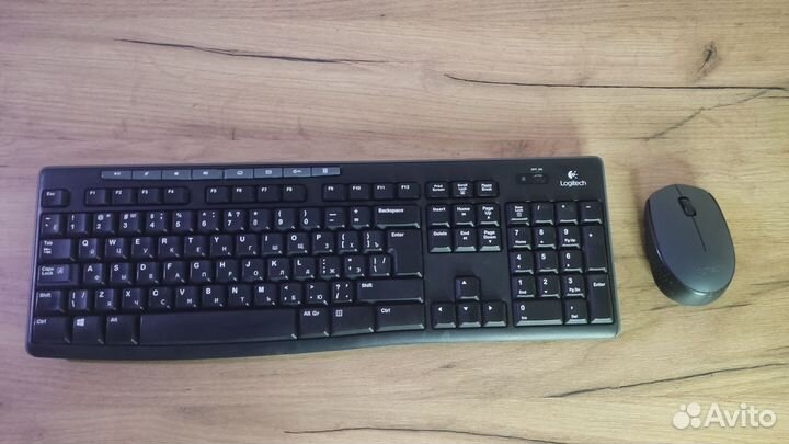 Беспроводная клавиатура и мышь комплект logitech