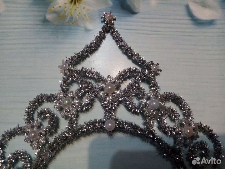Корона диадема к новогоднему костюму снежинки
