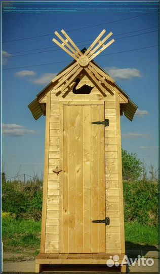 Дачный туалет с лебедем лбо 059