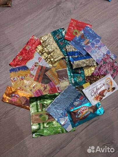 Обертки.Этикетки от конфет,шоколада.Коробки от кон