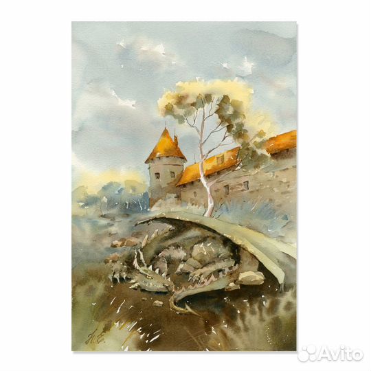 Фэнтези картина с драконом Для детей