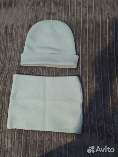 Комплект шапка и снуд для девочки