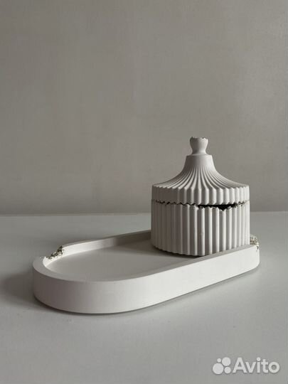 Гипсовая шкатулка