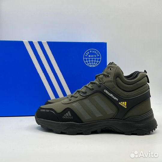 Кроссовки Adidas cloudfoam gore-tex зимние с мехом