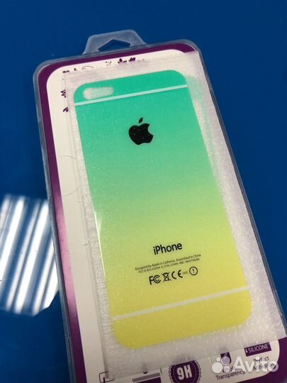 Защитное стекло цветное Apple iPhone 5 5s