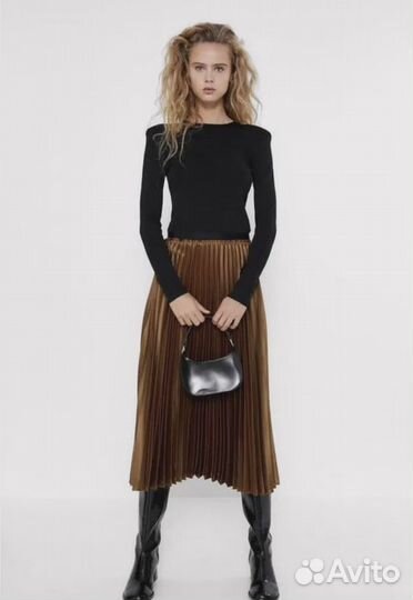 Zara юбка плиссе