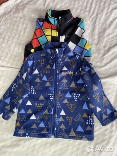 Толстовки флисовые Crockid, рост 92