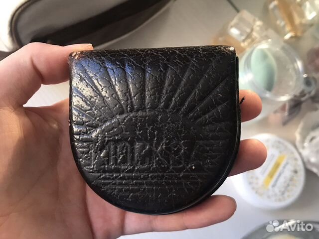 Кошелек монетница СССР кожаный