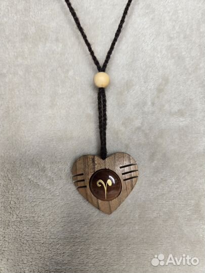 Кулон Овен дерево ручная работа