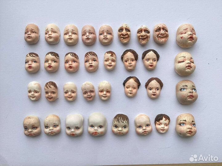 Лица для ватных игрушек