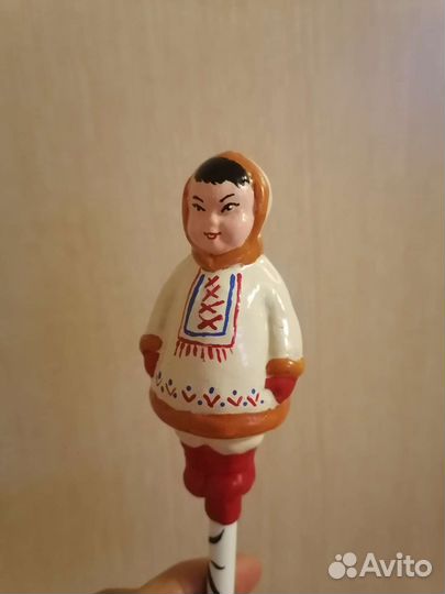 Елочные игрушки СССР чукча, ненец, якут