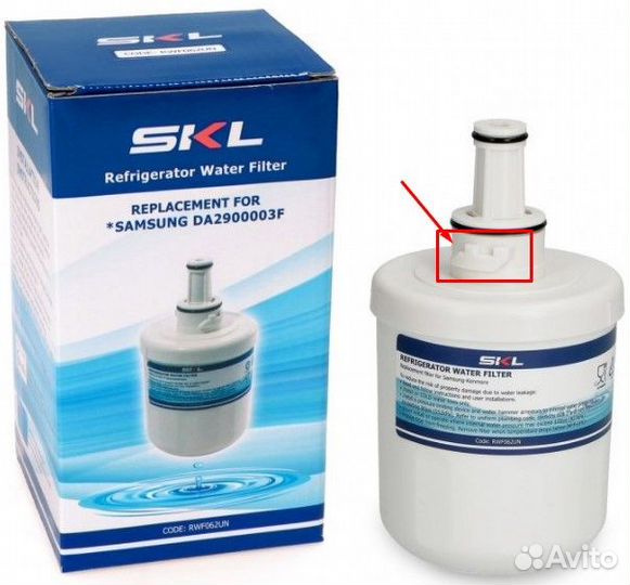 Фильтр для воды холодильника samsung RWF062UN зам