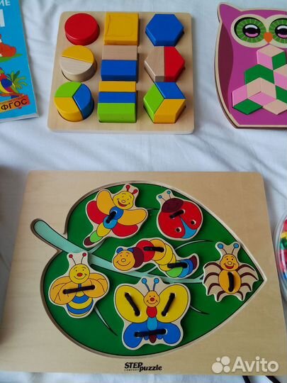 Деревянные игрушки пакетом